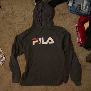 Dark grey FILA hoodie